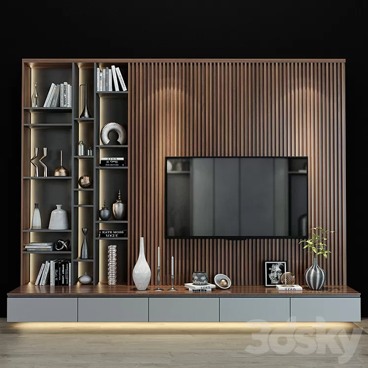 TV shelf 0191 3D Model
