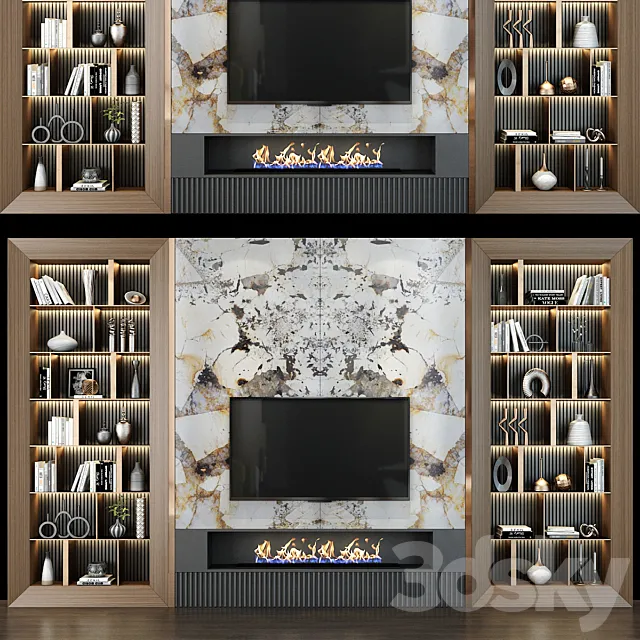 TV shelf 0207 3D Model