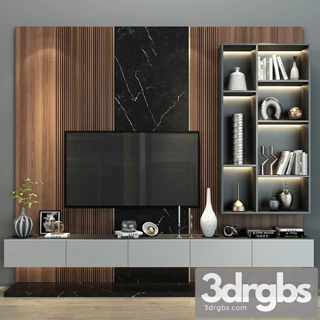 Tv shelf 0211 3D Model Free