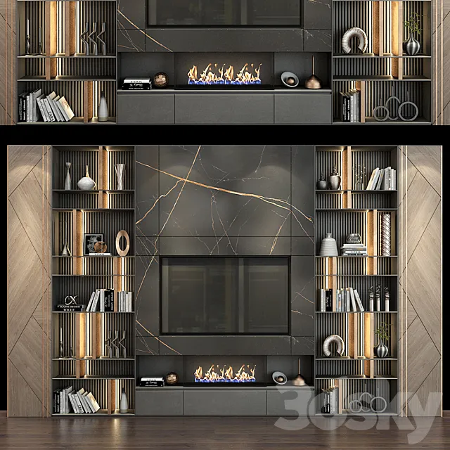 TV shelf 0232 3D Model