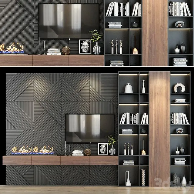 TV shelf 0254 3D Model