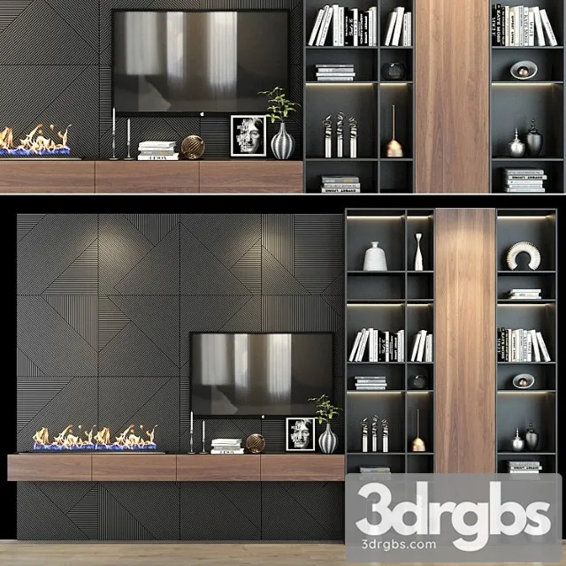 Tv shelf 0254 3D Model Free