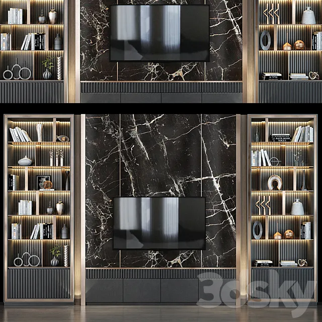 TV shelf 0268 3D Model