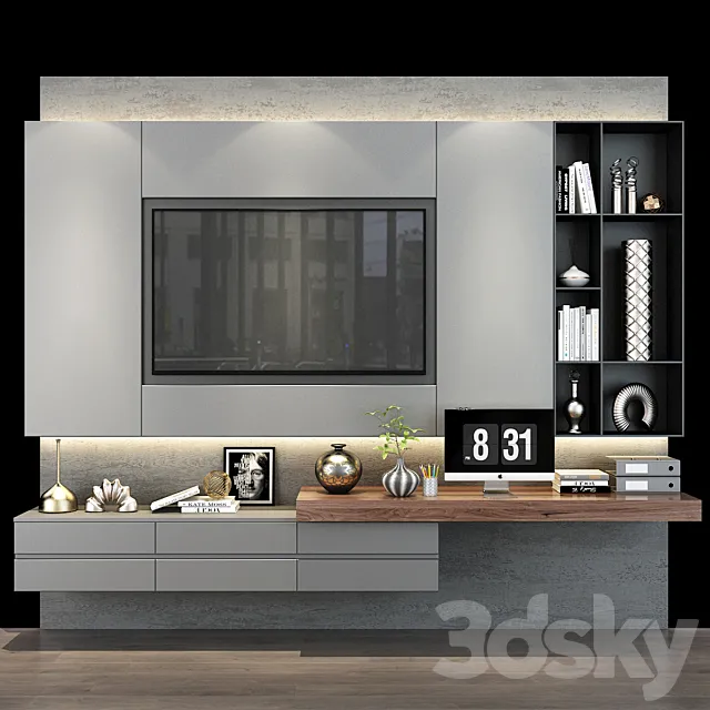 TV shelf 0340 3DModel