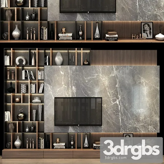 Tv shelf 0385 3D Model Free