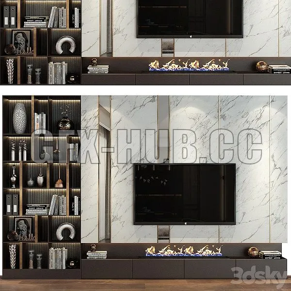 TV Shelf 0474 3D Model