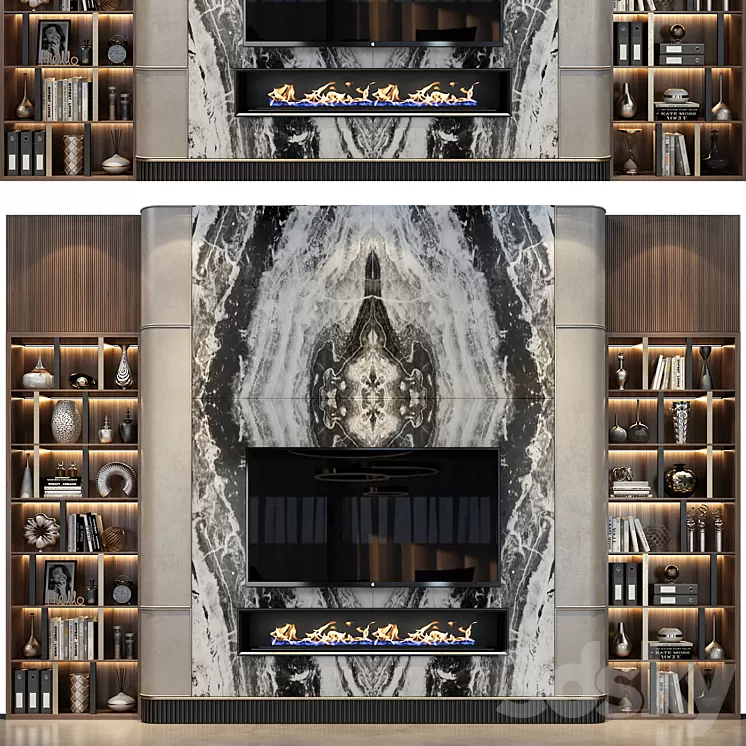 TV shelf 0558 3D Model