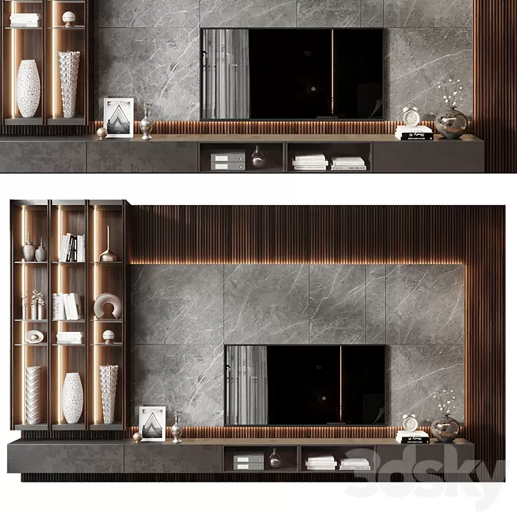 TV shelf 0657 3D Model Free
