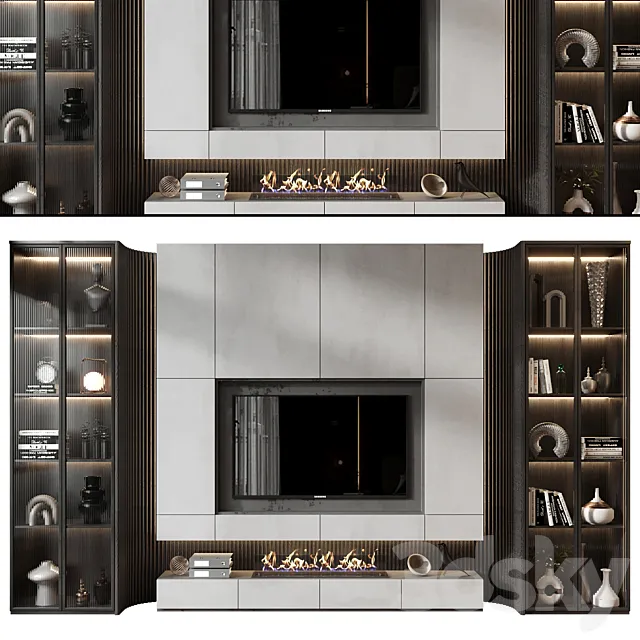 TV shelf 0681 3D Model