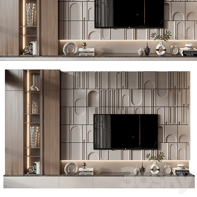 TV shelf 0689 3D Model