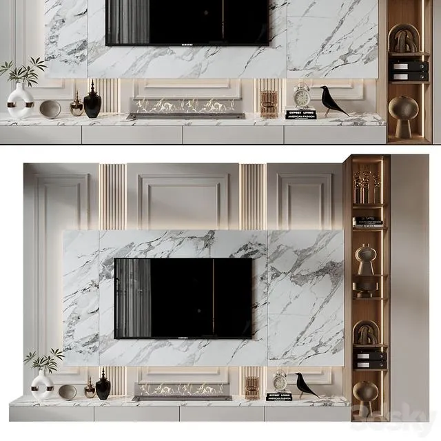 TV shelf 0769 3D Model