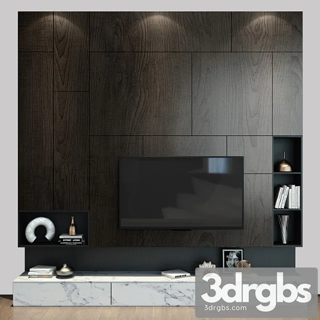Tv shelf 082_3 3D Model Free