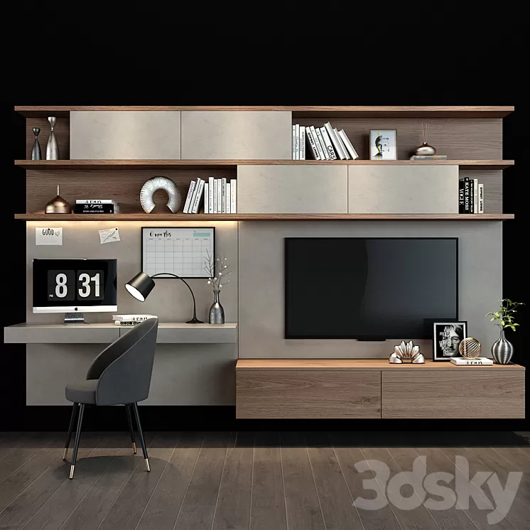 TV shelf 097 3D Model