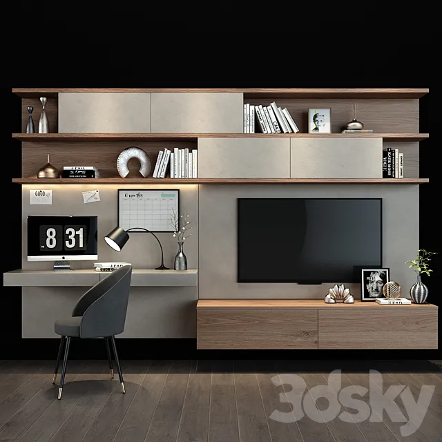 TV shelf 097 3DModel