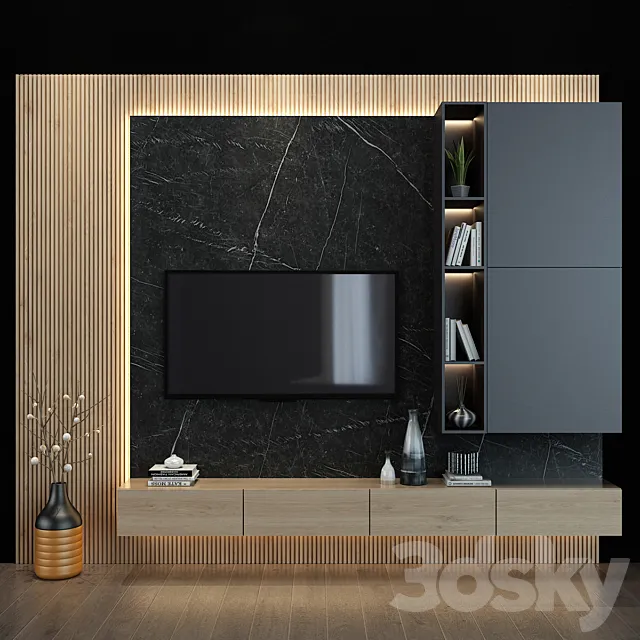 TV shelf 27 3D Model