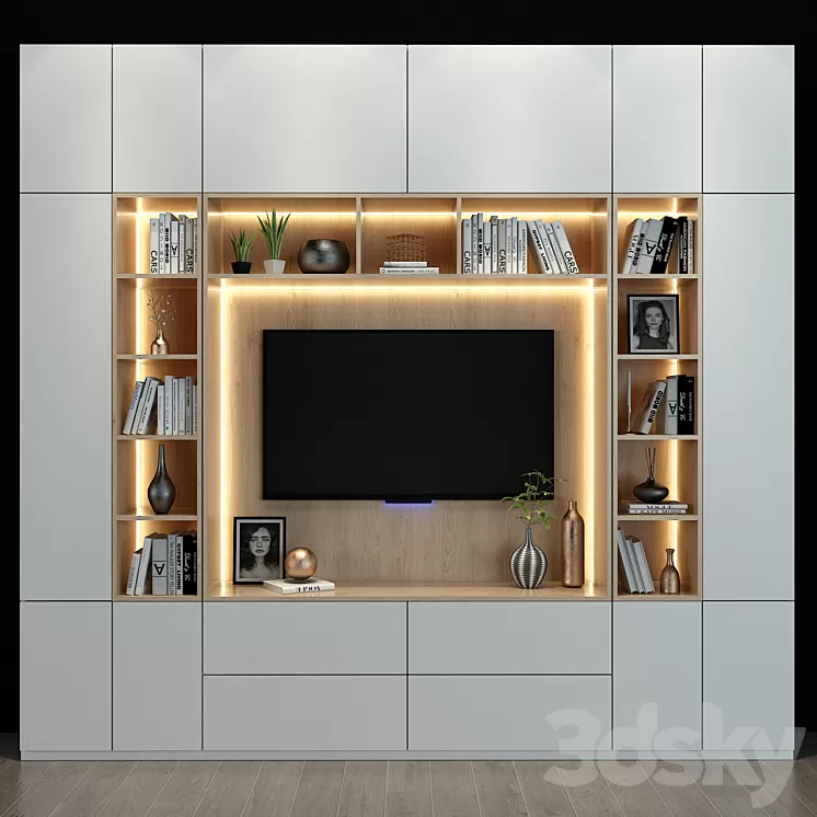TV shelf 65 3D Model