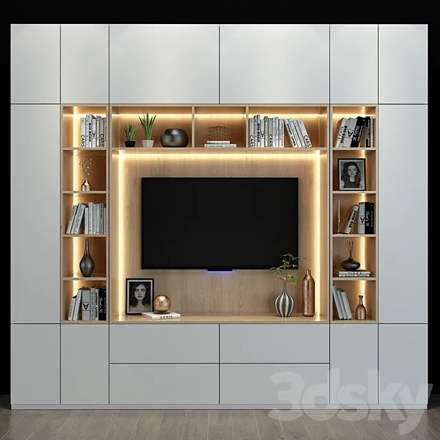 TV shelf 65 3DModel