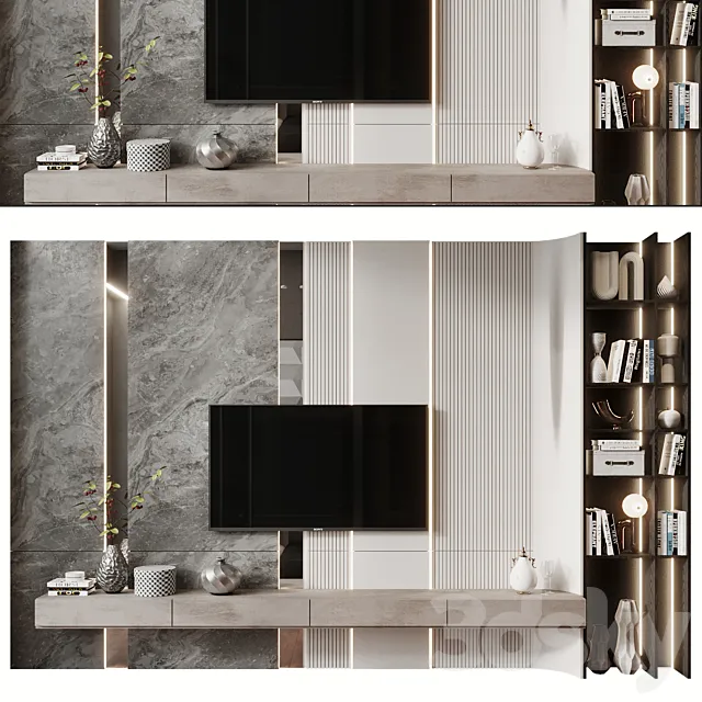 TV Shelf KTV133 3D Model