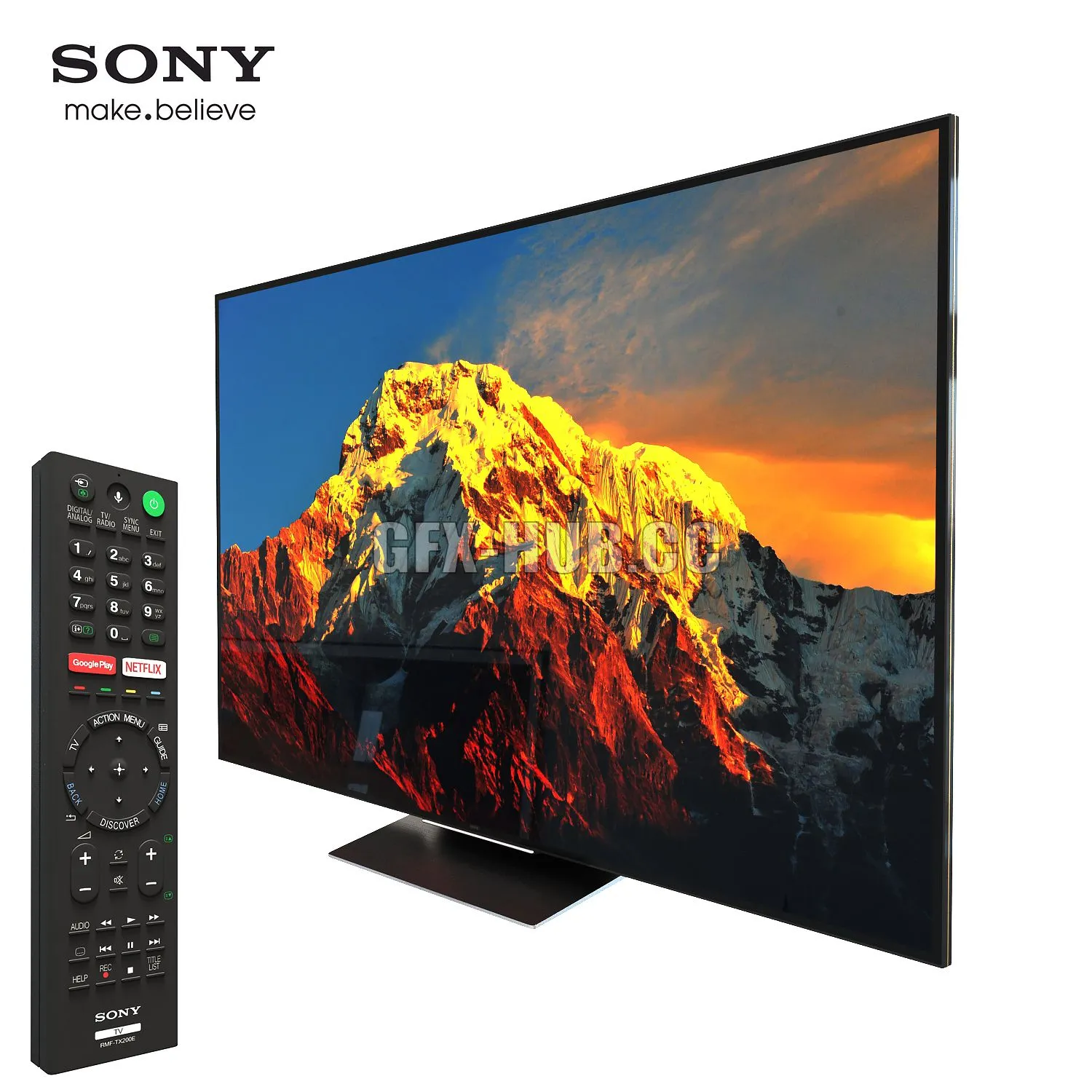 TV Sony KD 75XD9405 3D Model