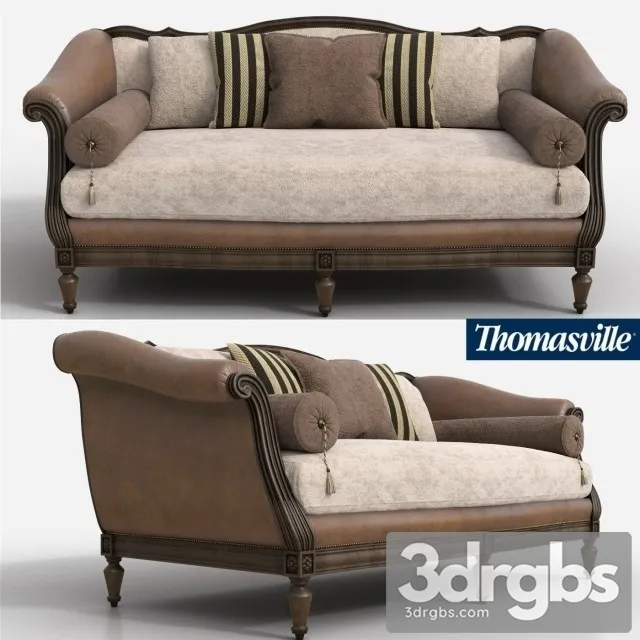 TV Sorrento Sofa 3D Model Free