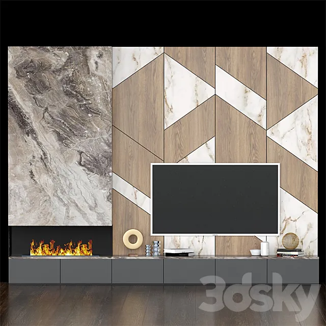 tv stand 063 3D Model