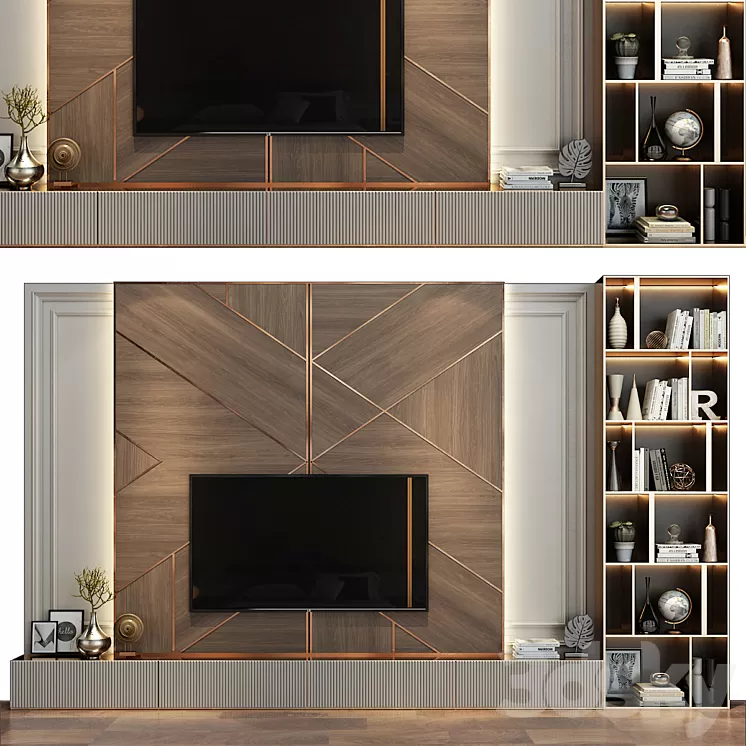 TV stand 26 3D Model Free