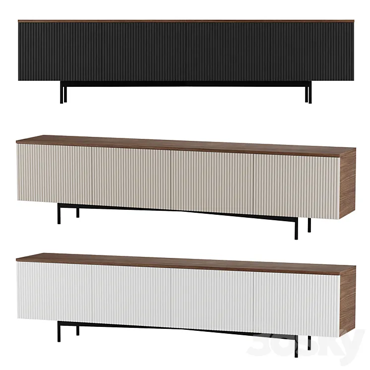 TV stand Abruzzo 3D Model Free