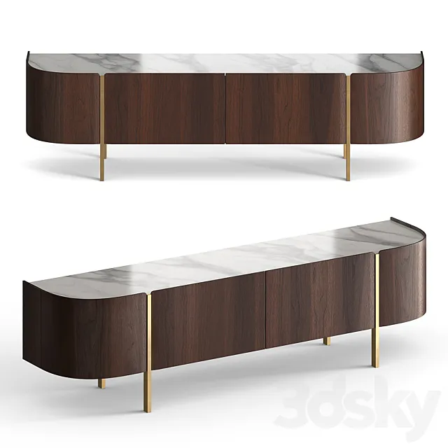 TV stand Atlantis Wood.Root 3D Model