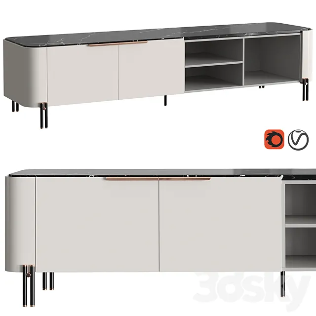 TV stand BAMBOO 3DModel