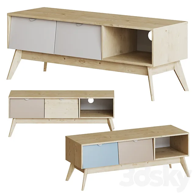 TV stand Leslie 3D Model