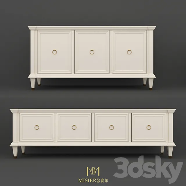 TV stand. Misier buffet (One Home) 3DModel