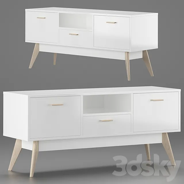 TV stand Nordic-2 Light 3D Model