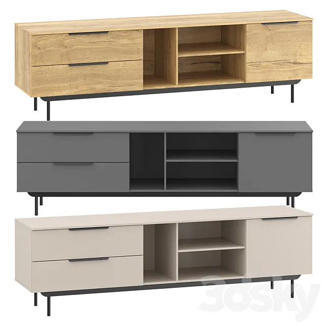 TV stand Quelen 2 3D Model