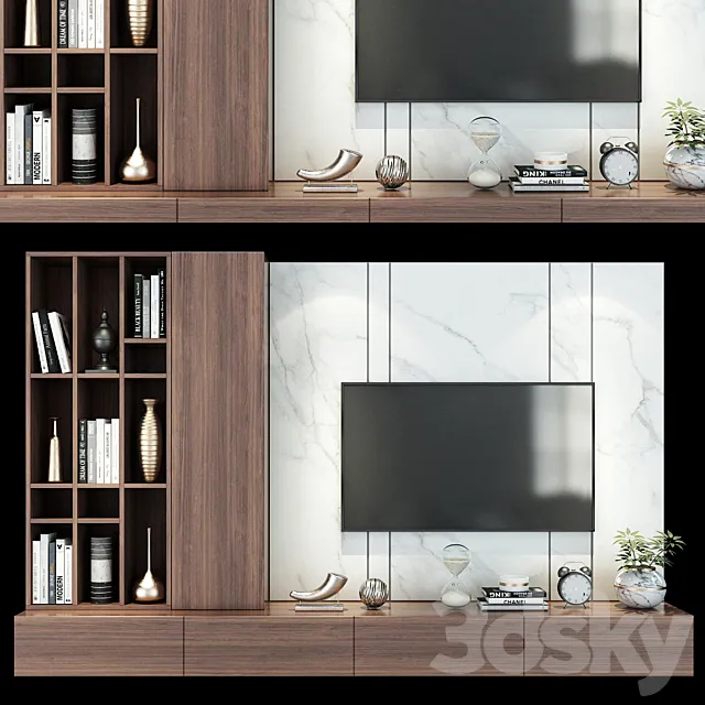 TV Stand set 211 3D Model