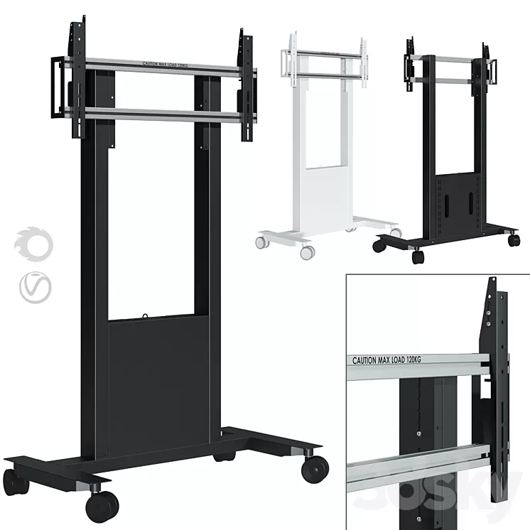 TV stand SMS Func Mobile 3D Model