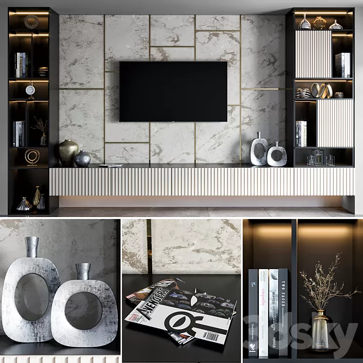 tv unit 09 3D Model
