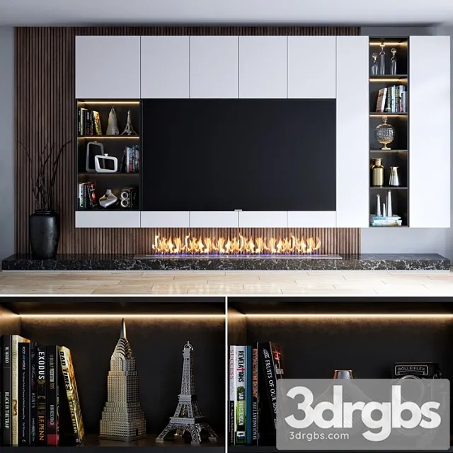 Tv unit 16 3D Model Free