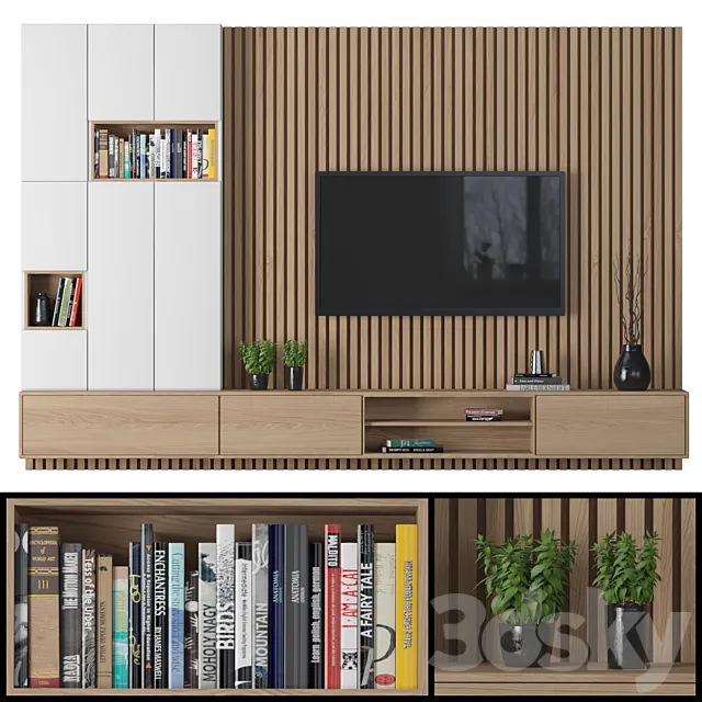 TV Wall 047 3D Model