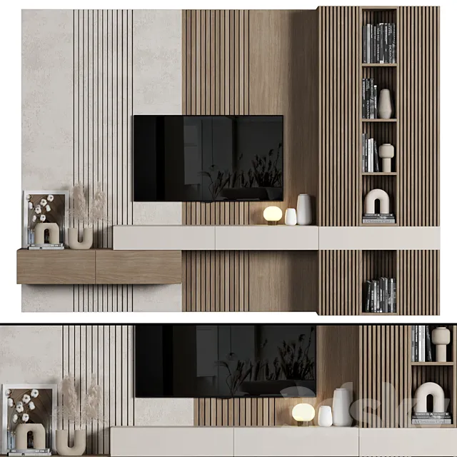 TV Wall 067 3D Model