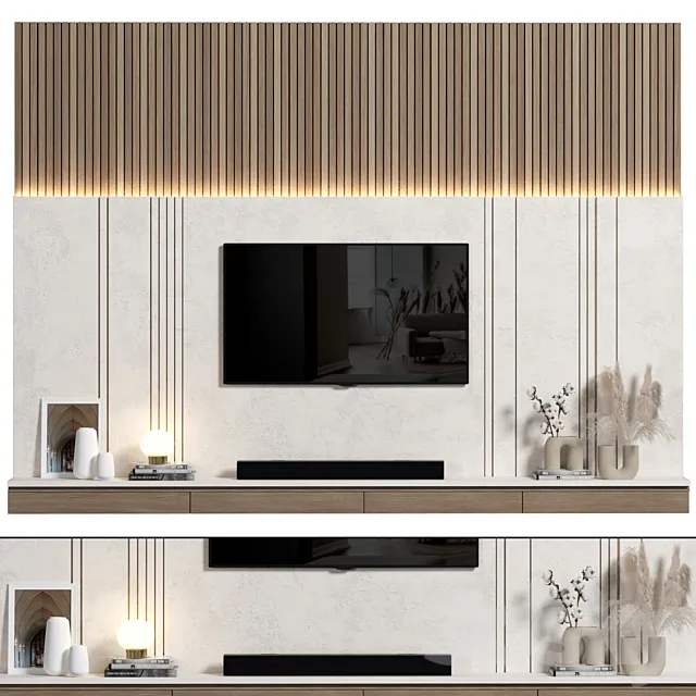 TV Wall 097 3D Model