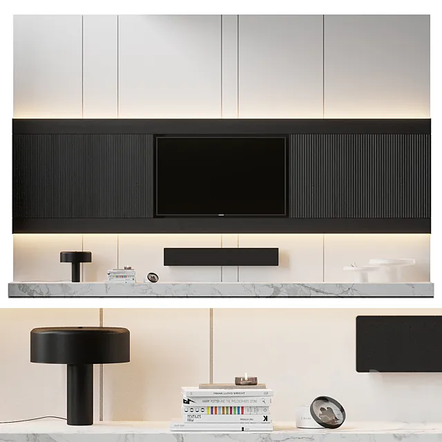 TV Wall - 1 3D Model