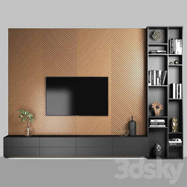 TV Wall 1 3DModel