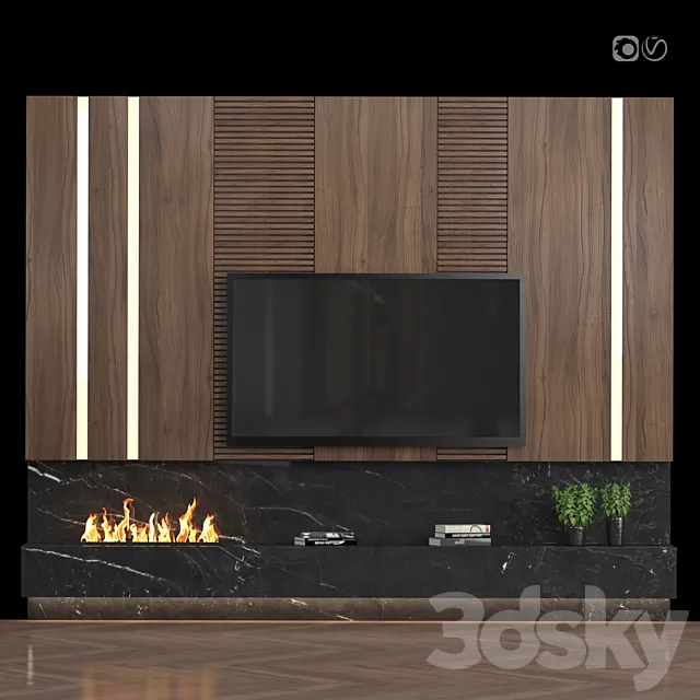 TV Wall 14 3D Model