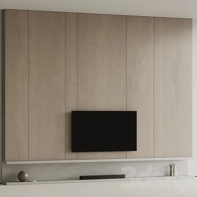 TV wall 16 3D Model