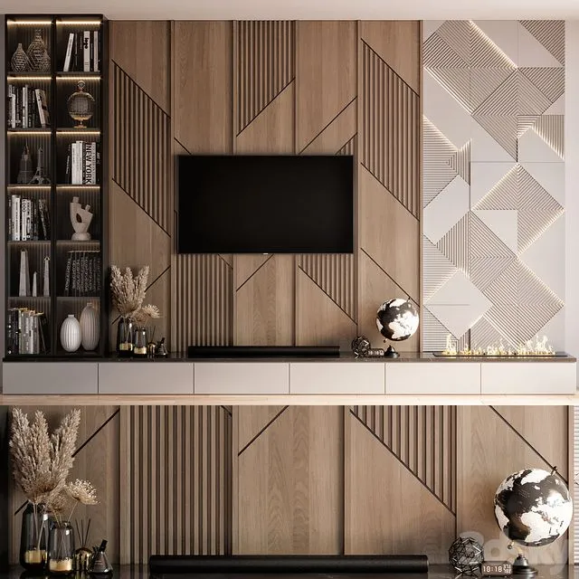 TV Wall 20 3D Model