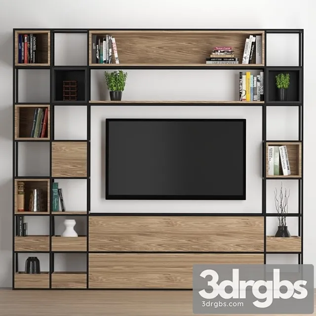 Tv wall 23 2 3D Model Free