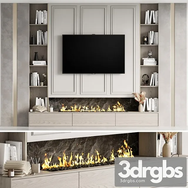 TV Wall 27 4 3D Model Free