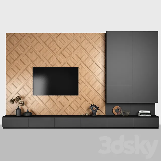 TV Wall 3 3DModel