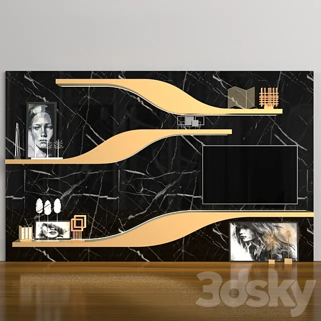 Tv Wall 3 3DModel