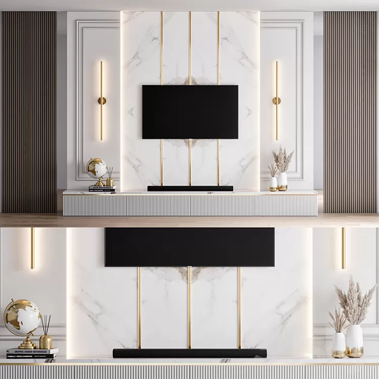 TV Wall 32 3D Model